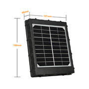 Pannello Solare 3W 8000mAh 12V/9V/6V per Fototrappola, Impermeabile IP66 | BL8000