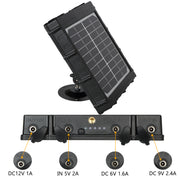 Pannello Solare 3W 8000mAh 12V/9V/6V per Fototrappola, Impermeabile IP66 | BL8000