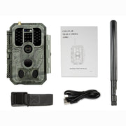 2pcs 4G LTE Fototrappola 48MP 1296P 120° Rilevamento dal Movimento con Scheda SIM e Scheda SD da 32 GB, IP66 Impermeabile | A390G Green