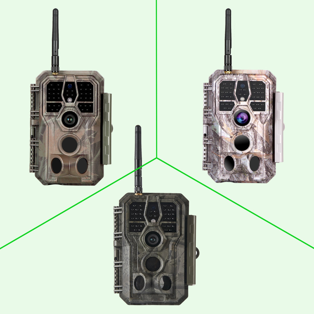 BLAZEVIDEO Fotocamera Da Trail 32MP 1296p Con Visione Notturna 30m - Rilevamento Movimento 0,1s - Impermeabile IP66 - Per Sicurezza E Osservazione Fauna - 3