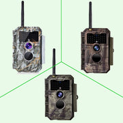 Kit di Panello Solare e Wireless Bluetooth WiFi Fotocamera da Caccia 32MP 1296P con Visione Notturna, Attivato dal Movimento 0.1s, Impermeabile IP66 | W600